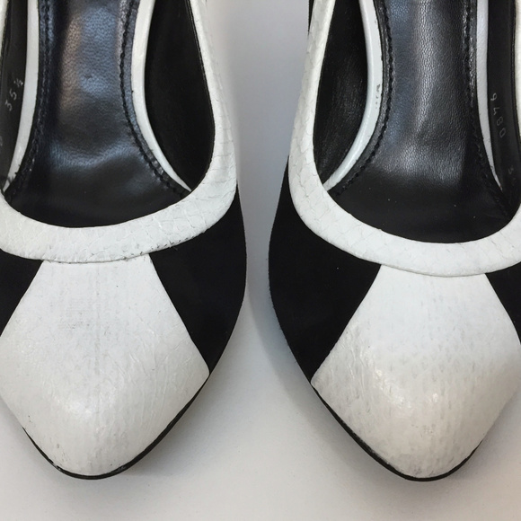 ❤️SOLD❤️ DOLCE & GABBANA Suede Python Shoes 35 1/2 - Picture 4 of 6